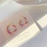 Korean Fashion Twisted Oil Drop Earrings – Stylish Gifts — 2
