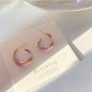 Korean Fashion Twisted Oil Drop Earrings – Stylish Gifts — 2