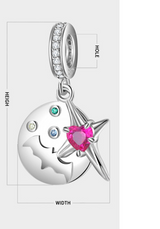 Bat And Cross Beads Halloween 925 Silver Pendant – Jewelry Gift Ideas — 3