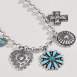 Personalized Turquoise Wax Rope Necklace Embossed – Jewelry Gift Ideas — 5