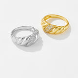Versatile Design Geometric Irregular Spiral Ring – Gift Ideas — 1