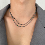 Retro Simple Double Layer Gel Drop Necklace – Jewelry Gift Ideas — 1