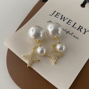 Large And Small Pearls Zircon Eight-pointed Stars – Gifts for Her — 3