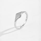 S925 Sterling Silver Micro Inlaid Zircon Classic Ring – Gift Ideas — 7
