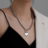 Love Spliced Titanium Steel Chain Necklace – Jewelry Gift Ideas — 4