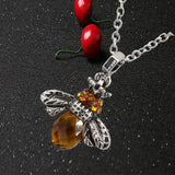 Creative Crystal Diamond Bee Necklace Pendant – Jewelry Gift Ideas — 5