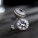 Fashion Crown Zircon Stud Earrings Women's Small – Stylish Gifts — 1