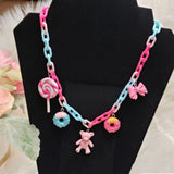 donut lollipop pastel chain necklace – Jewelry Gift Ideas — 1