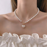 Super Fairy Temperament Pearl Love Necklace – Jewelry Gift Ideas — 5