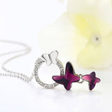 Austrian Crystal Butterfly Pendant Necklace – Jewelry Gift Ideas — 1
