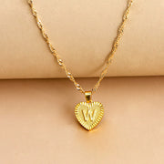 Hexagon Imitation Gold Pendant Necklace Peach – Jewelry Gift Ideas — 19