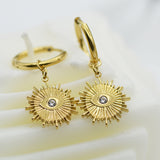 Zirconium Inlaid Vintage Earrings Devil's Eye Eye – Practical Gifts — 2