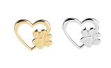 Caring dog paw cutout brooch – Jewelry Gift Ideas — 8