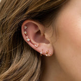 Zircon Star Moon Chain Earrings – Unique Gift Ideas — 2