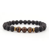 Volcanic stone tiger eye bracelet – Jewelry Gift Ideas — 1