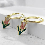 Minimalist And Contrasting Floral Earrings – Special Occasion Gifts — 4