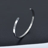 Fashion Pure Color C-type Titanium Steel Bracelet – Stylish Gifts — 5
