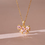 Bow Necklace Women's High-grade All-match Inlaid – Jewelry Gift Ideas — 4