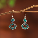 Chinese Style Vintage Drop Earrings With Diamonds – Stylish Gifts — 2