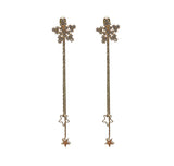 Five-point Star Net Red Long Tassel Earrings – Everyday Gifts — 3