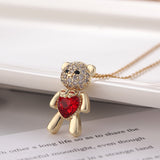 Love Heart Bear Pendant Necklace – Jewelry Gift Ideas — 1