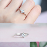 Lilac Princess Square Sterling Silver Ring – Everyday Gifts — 3