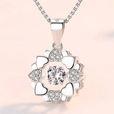 Smart Snowflake Pendant Silver Plated Necklace – Jewelry Gift Ideas — 1