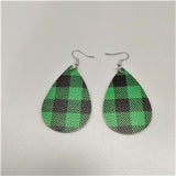 Duplex Printing Drop-shaped Leather Earrings – Practical Gifts — 3