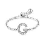 Letter Chain Ring Female Fashion Niche Design Love – Stylish Gifts — 7