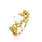 Sterling Silver Plating K Gold Ring – Meaningful Gifts — 3