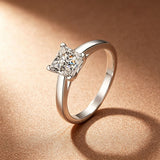 Mozambique Diamond Accented Princess Cut Ring – Thoughtful Gifts — 3