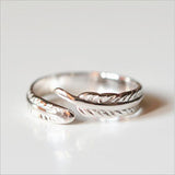 Fashionable Beautiful Feather Plain Ring – Gift Ideas — 5