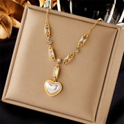 High-end Love Pearl Pendant Multi-layer Chain – Jewelry Gift Ideas — 7