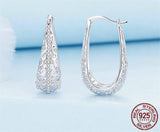 Exquisite White Gold Plated Pattern Ear Ring Female – Stylish Gifts — 2