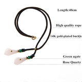 Short Necklace Pink Crystal Calla Lily Pendant – Jewelry Gift Ideas — 4