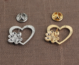 Caring dog paw cutout brooch – Jewelry Gift Ideas — 3