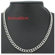 Stainless Steel Necklace European and American – Jewelry Gift Ideas — 8