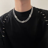Full Diamond Splicing Cuban Chain Necklace Male – Jewelry Gift Ideas — 4