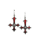 Euramerican Dark Gothic Inverted Cross Earrings – Thoughtful Gifts — 2