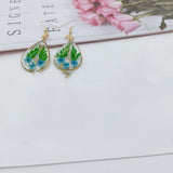 Women's Natural Dry Flower Drop Earrings – Gifts for Her — 2