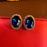 925 Silver Needle Water Diamond Retro Style Earrings – Stylish Gifts — 8