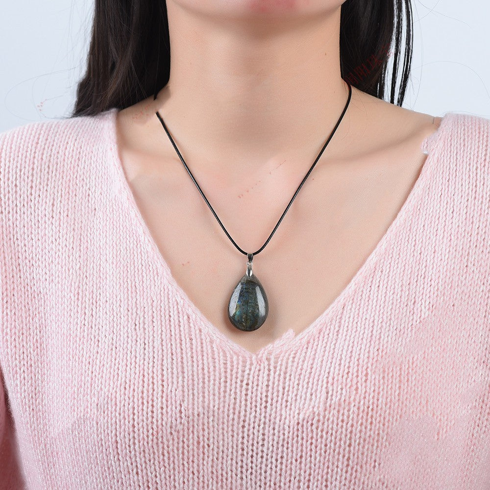 Moonlight Stone Water Droplet Pendant Necklace – Jewelry Gift Ideas — 1