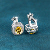 Platinum Super Shiny Square Full Diamond Large Zircon – Gifts for Her — 13