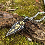 Stainless Steel Viking Arrow Pendant Triangular – Jewelry Gift Ideas — 2