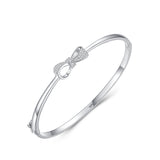 S925 Sterling Silver Bow Bracelet Female – Jewelry Gift Ideas — 4