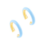 Solid Color Simple Painting Oil Earrings INS Wind Ear – Creative Gifts — 4