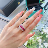 Colored Gems Red Corundum Pigeon Blood Red Treasure Ring – Gift Ideas — 3