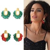 Bohemian Style Tassel Earrings Handmade Beaded – Stylish Gifts — 1