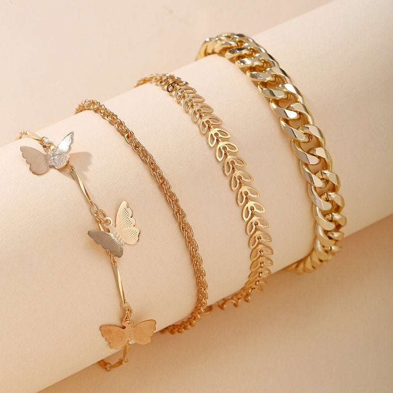 Tassel Butterfly Pendant Chain Anklet Suit – Jewelry Gift Ideas — 1
