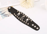 Fashion Kill Matt Studded Punk Leather Bracelet – Stylish Gifts — 2